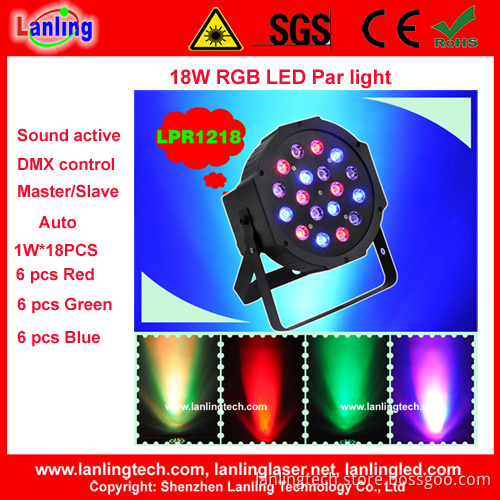 18W RGB LED PAR Stage Light